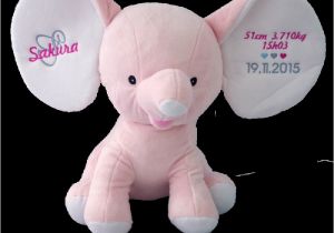 Coloriage Bébé Flamant Rose Peluche Elephant Rose Clair 30cm Personnalisé Ourson C¢lin