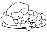 Coloriage Bébé Qui Dort Dessin Bb Qui Dort Imprimer