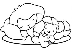Coloriage Bébé Qui Dort Dessin Bb Qui Dort Imprimer