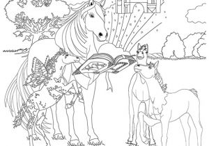 Coloriage Bella Sara A Imprimer Coloriage Bella Sara Avec Le Livre Enchanté