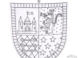 Coloriage Blason Chevalier Bouclier De Chevalier   Colorier Marielle Bazard Lapouleapois