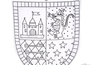 Coloriage Blason Chevalier Bouclier De Chevalier   Colorier Marielle Bazard Lapouleapois