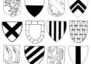 Coloriage Blason Moyen Age Rois Coloriage Blason Moyen Age Rois