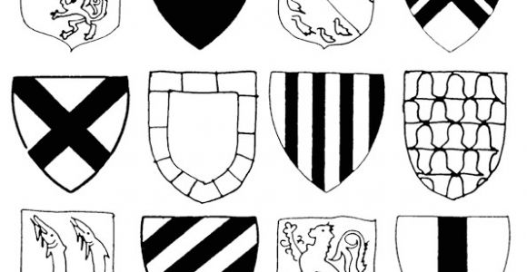 Coloriage Blason Moyen Age Rois