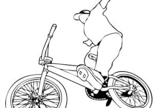 Coloriage Bmx Riding Bmx Bike Coloring Page
