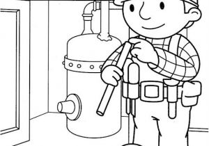 Coloriage Bob Le Bricoleur A Imprimer Coloriage De Bob Le Bricoleur Dessin Un Plombier Au Travail