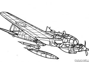Coloriage Bombardier Coloriage Heinkel He 111h 22 Ar R