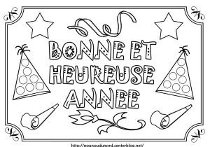 Coloriage Bonne Année 2018 Coloriage Gratuits A Imprimer Mois De L Année Coloriages Pour