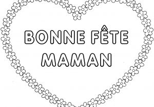 Coloriage Bonne Fete Maman Coeur Coloriage Coeur Maman Bonne Fete Dessin