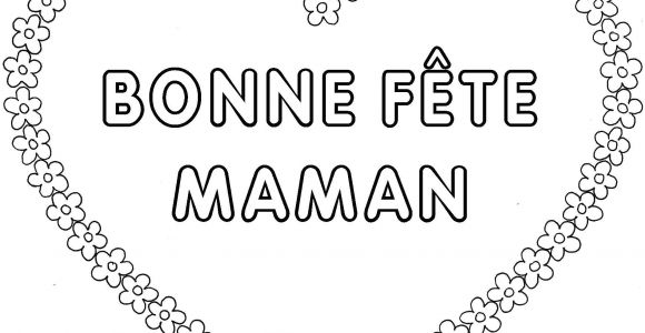 Coloriage Bonne Fete Maman Coeur Coloriage Coeur Maman Bonne Fete Dessin