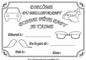 Coloriage Bonne Fete Papa Nounou Du nord Dipl´me   Colorier Bonne Fªte Papi Papy Papou Grand P¨re