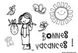 Coloriage Bonnes Vacances D été Coloriage Bonnes Vacances Les Enfants Ete Dessin