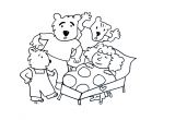Coloriage Boucle D or Et Les Trois Ours Coloriage Boucle D or Et Les 3 Ours