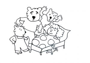 Coloriage Boucle D or Maternelle Coloriage Boucle D or Et Les 3 Ours