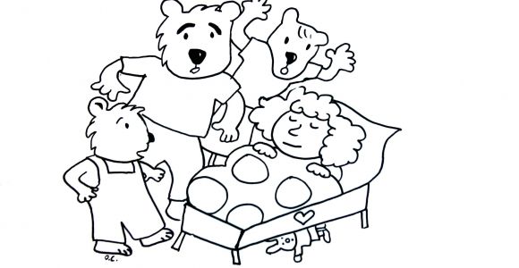 Coloriage Boucle D or Maternelle Coloriage Boucle D or Et Les 3 Ours