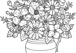 Coloriage Bouquet De Fleurs à Imprimer Dessins Gratuits   Colorier Coloriage Pour Adultes   Imprimer