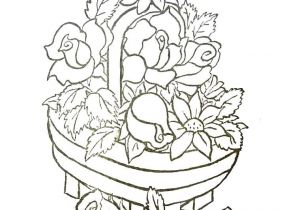 Coloriage Bouquet De Roses Coloriage Panier De Fleurs A Imprimer Gratuit