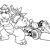 Coloriage Bowser Kart Mario Kart 3 Video Games – Printable Coloring Pages