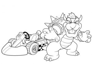 Coloriage Bowser Kart Mario Kart 7 Coloring Pages S Coloring Page Ncsudan org