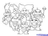 Coloriage Bowser Mario Bowser Jr Drawing at Getdrawings