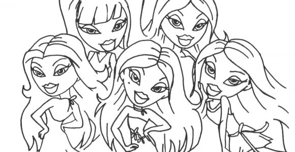 Coloriage Bratz A Imprimer Belle Coloriage De Bratz A Imprimer