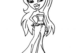 Coloriage Bratz A Imprimer Coloriage A Imprimer Bratz En Bustier Gratuit Et Colorier