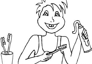 Coloriage Brossage De Dents Coloriage Brossage De Dent