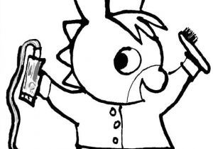 Coloriage Brossage De Dents Coloriage Trotro Se Brosse Les Dents Jecolorie