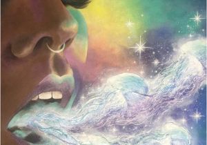 Coloriage Bulles De Savon Exhale Espace Surréaliste Méduse Babe Pop Surréalisme Peinture Tendu Art toile Impression original Tableau Paula Loomis Art