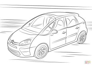 Coloriage C4 Picasso Coloriage Citro N C4 Picasso