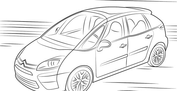 Coloriage C4 Picasso Coloriage Citro N C4 Picasso