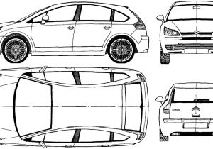 Coloriage C4 Picasso Voiture Citroen Saxo Coloriage