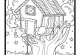 Coloriage Cabane De Jardin Dessin à Colorier D‘une Cabane De Jeux Construite Dans Un