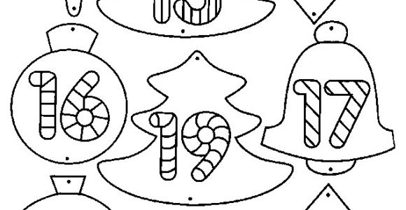 Coloriage Calendrier De L Avent Coloriage Calendrier De L Avent Feuille N°2