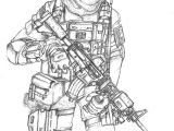 Coloriage Call Of Duty Cod Modern Warfare 2 Ghost by Jellovicious On Deviantart