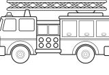 Coloriage Camion De Pompier A Imprimer Gratuit Dessin Camion De Pompier En Couleur