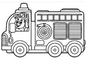 Coloriage Camion De Pompier A Imprimer Gratuit Dessin Camion De Pompier En Couleur
