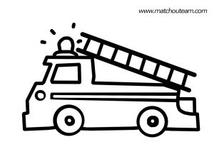 Coloriage Camion De Pompier A Imprimer Gratuit Dessin Camion De Pompier En Couleur