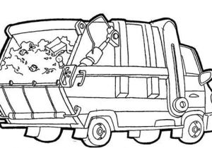 Coloriage Camion De Poubelle En Ligne Coloriage Camion Poubelle Facile Dessin Gratuit   Imprimer