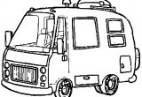 Coloriage Camion Poubelle A Imprimer Gratuit Coloriage Camion De Camping   Imprimer Sur Coloriages Fo