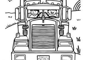 Coloriage Camion Poubelle Hugolescargot Coloriage D Un Véhicule Le Camion Américain