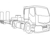 Coloriage Camion Remorque Camion 13 Transport – Coloriages   Imprimer