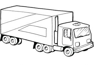 Coloriage Camion Remorque Coloriage De Camion De Chantier En Ligne Coloriage Remorque A