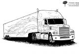Coloriage Camion Remorque Dessins De Coloriage Semi Remorque  Imprimer Par Rapport  Dessin