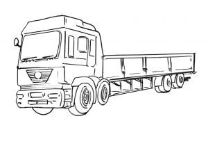 Coloriage Camion Remorque Semi Remorque 11 Transport – Coloriages   Imprimer