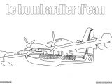 Coloriage Canadair Coloriage Canadair Cl 415 Avion Ar R D Eau   Imprimer