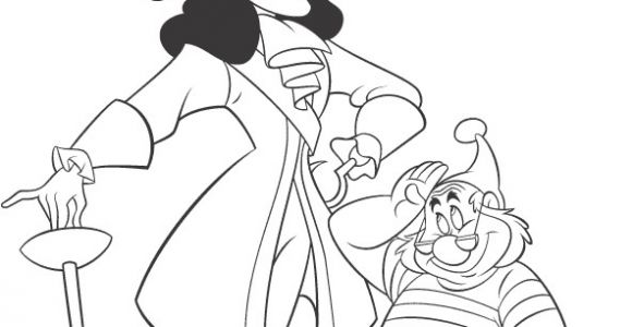 Coloriage Capitaine Crochet à Imprimer Gratuit Disney Villains Coloring Page Captain Hook