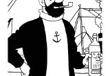 Coloriage Capitaine Haddock 92 Dessins De Coloriage Tintin   Imprimer Sur Laguerche Page 2