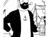 Coloriage Capitaine Haddock 92 Dessins De Coloriage Tintin   Imprimer Sur Laguerche Page 2