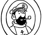 Coloriage Capitaine Haddock Coloriage Capitaine Haddock